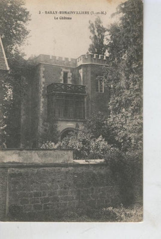 Postal B/N 0468 : Bailly Romainvilliers, Le Chateau