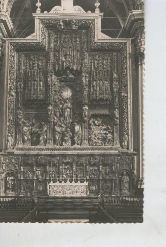 Postal B/N 0479 : Altar Mayor de la Basilica del Pilar, Zaragoza