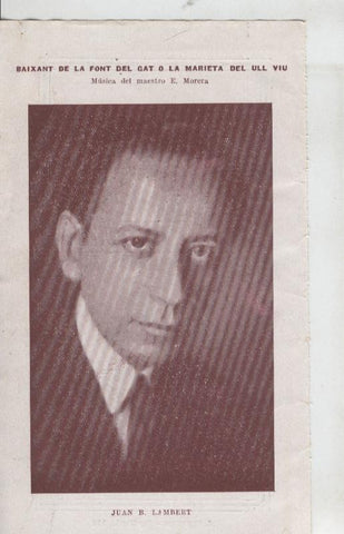 Baixant de la Font del Gat o La Marieta del Ull Viu: Juan B. Lambert