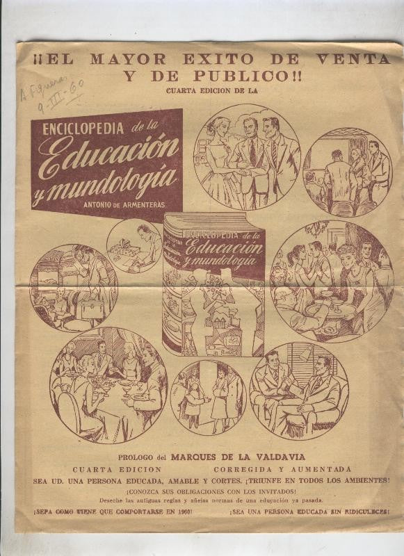 Folleto Enciclopedia de la Educacion y Mundologia , Gasso Hnos