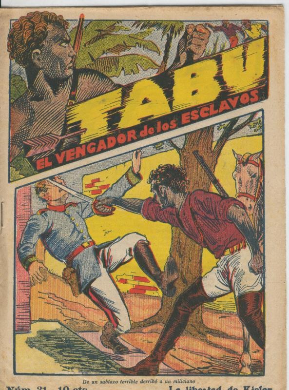 Tabu: el vengador de los esclavos numero 31: La libertad de Kisler
