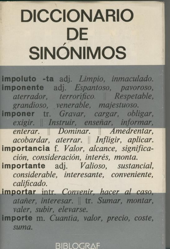 Diccionario de sinonimos