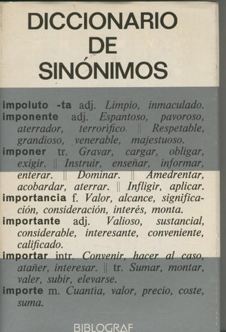 Diccionario de sinonimos