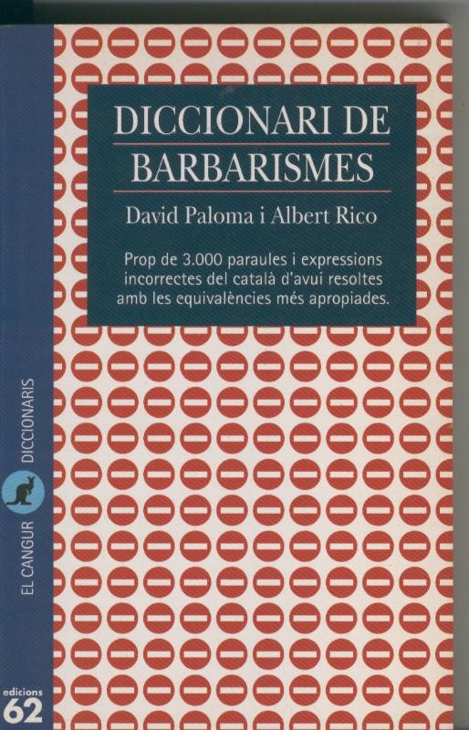 Diccionari de barbarismes