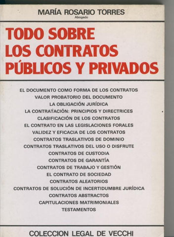 Todo sobre los contratos publicos y privados