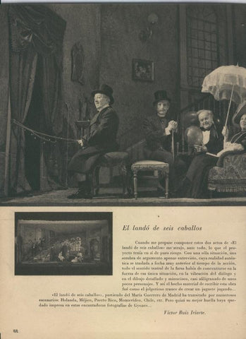 El lando de seis caballos: Teatro Nacional Maria Guerrero