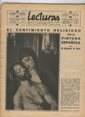 Lecturas numero 154, marzo 1934: El sentimiento religoso en la pintura española