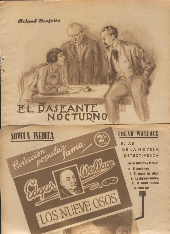 Lecturas numero 154, marzo 1934: El paseante nocturno por Roland Dorgeles