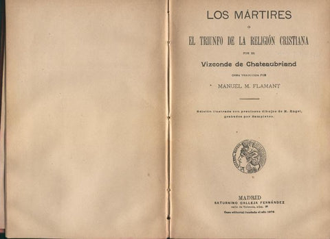 Los Martires o el triunfo de la religion Cristiana
