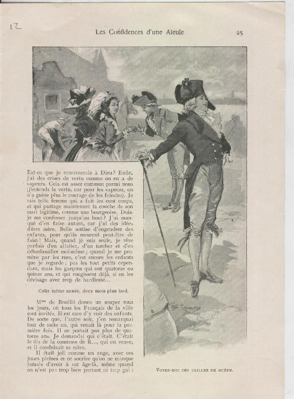 Les confidences d,une Aieule de Abel Hermant lamina 12