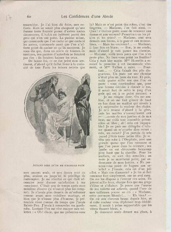 Les confidences d,une Aieule de Abel Hermant lamina 17