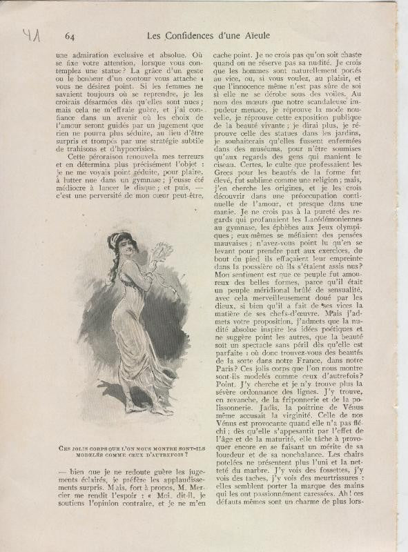 Les confidences d,une Aieule de Abel Hermant lamina 41