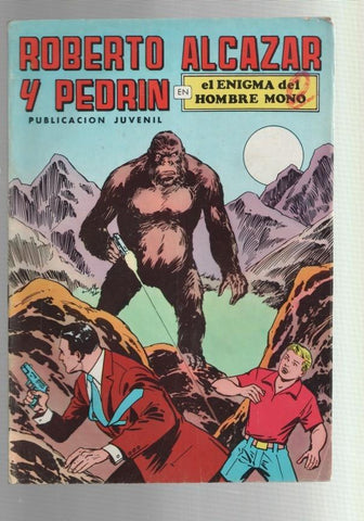 Roberto Alcazar y Pedrin color, numero 019: El enigma del hombre mono (numerado 1 en trasera)