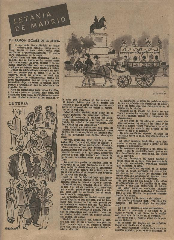 ABC 13 mayo 1956: Madrid: Letania de Madrid por Ramon Gomez de la Serna