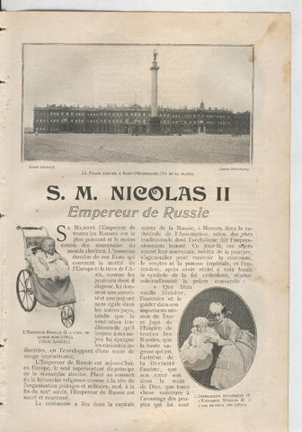 S.M.Nicolas II empereur de Russie