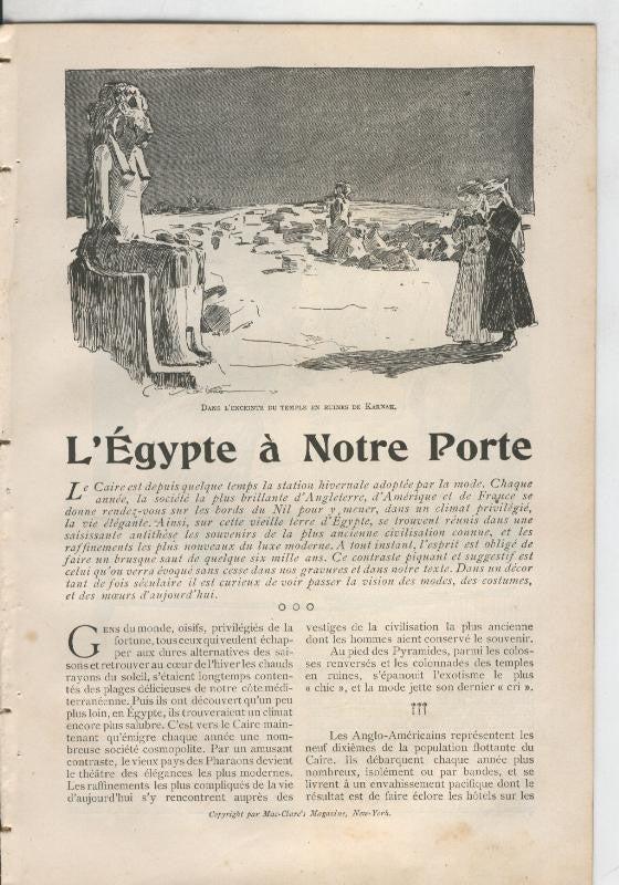 L,Egipte a Notre Porte