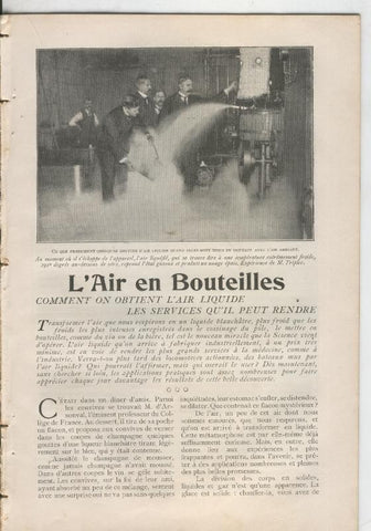 L'air en bouteilles