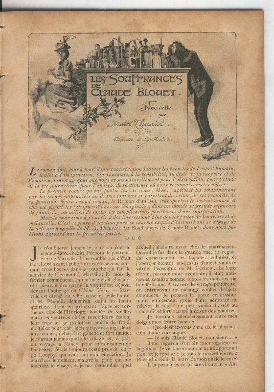 Les Souffrances de Claude Blouet par Andre Cheuriet