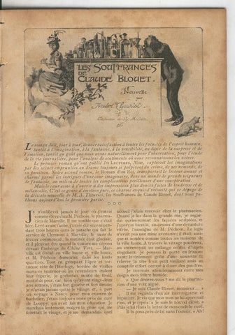 Les Souffrances de Claude Blouet par Andre Cheuriet