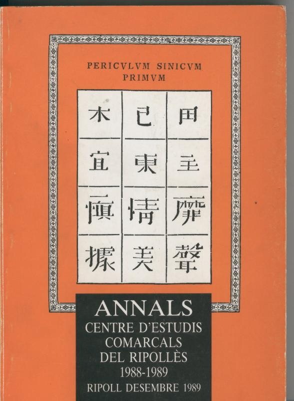 Annals 1988-1989 Centre d estudis comarcals del Ripolles: Homenatge a Daniel Maideu