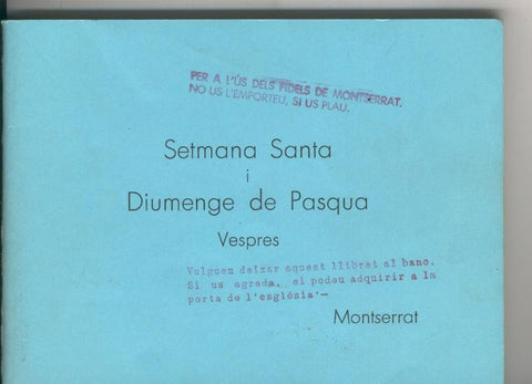 Setmana Santa i Diumenge de Pasqua