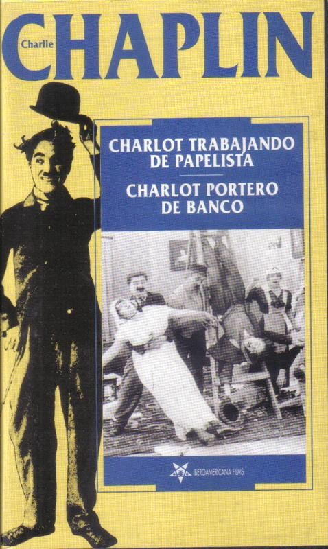 Pelicula VHS: Chaplin: Charlot trabajando de papelista / Charlot portero de banco