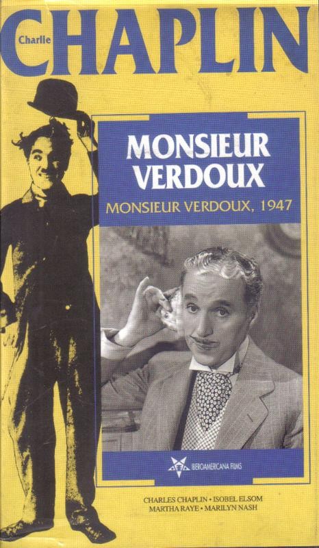 Pelicula VHS: Chaplin: Monsier Verdoux