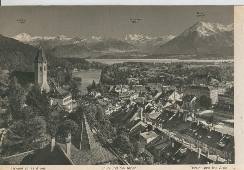 Berner Oberland: Thoune et les Alpes