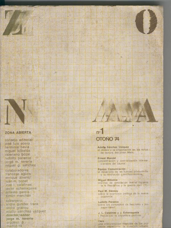 Zona abierta numero 1 (1974)