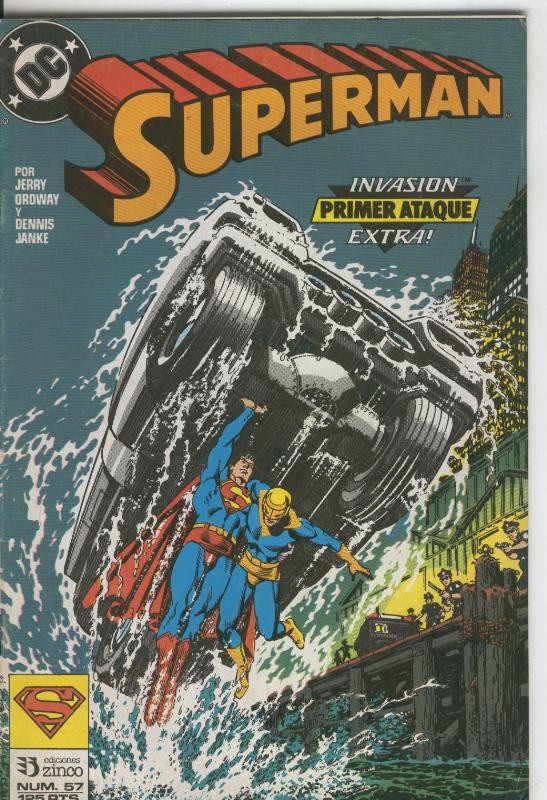 Superman volumen 2 numero 057: Invasion, primer ataque