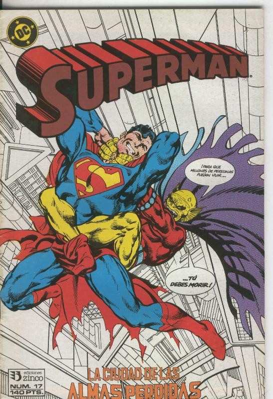 Superman volumen 2 numero 017: la ciudad de las almas perdidas