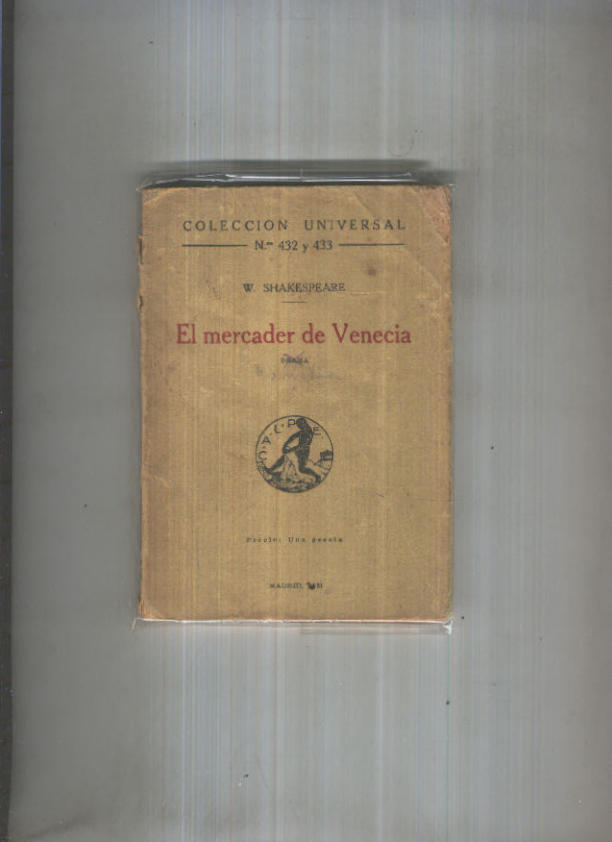 Coleccion Universal numero 432/433: El mercader de Venecia