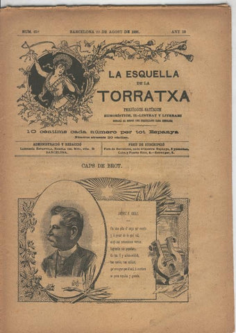 La esquella de la Torratxa numero 0658 del 22 agosto 1891