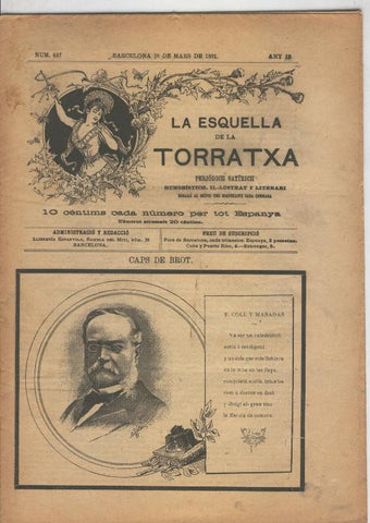 La esquella de la Torratxa numero 0637 del 28 marzo 1891