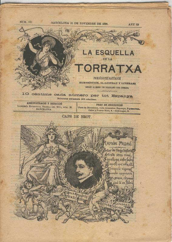 La esquella de la Torratxa numero 0671 del 21 noviembre 1891