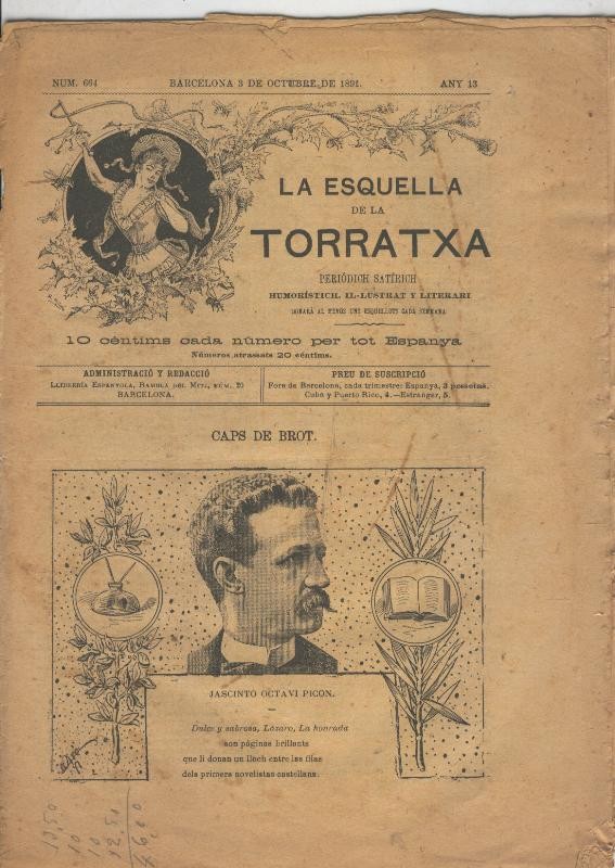 La esquella de la Torratxa numero 0664 del 3 octubre 1891