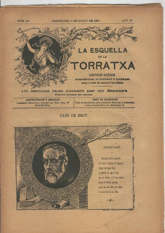 La esquella de la Torratxa numero 0656 del 8 agosto 1891