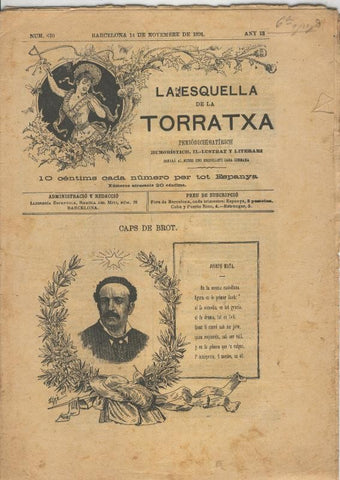 La esquella de la Torratxa numero 0670 del 14 noviembre 1891