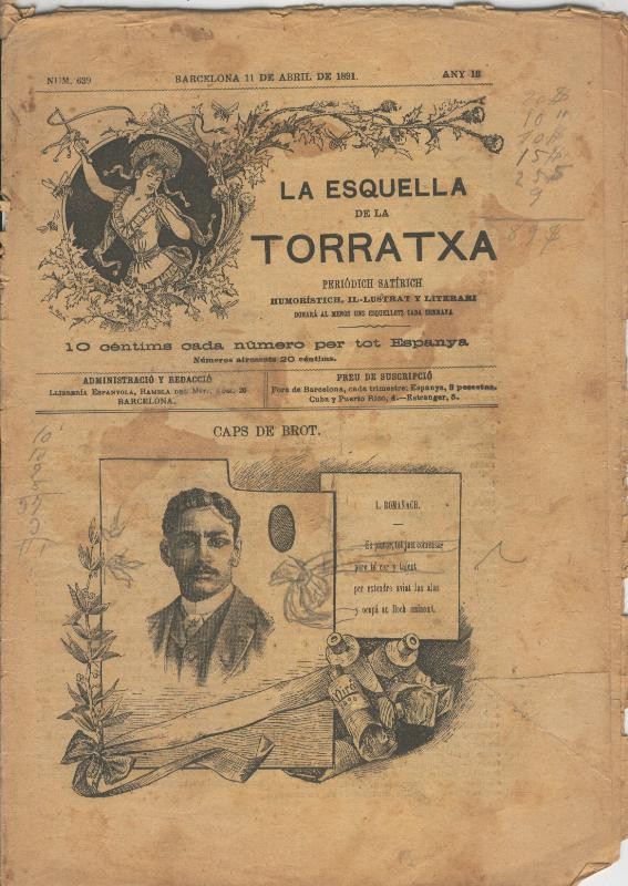 La esquella de la Torratxa numero 0639 del 11 abril 1891