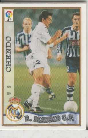 Cromos: Las Fichas de la liga 97-98: Real Madrid numero 09: Chendo