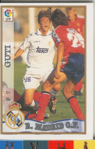 Cromos: Las Fichas de la liga 97-98: Real Madrid numero 17: Guti