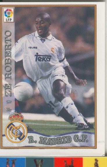 Cromos: Las Fichas de la liga 97-98: Real Madrid numero 10: Ze Roberto