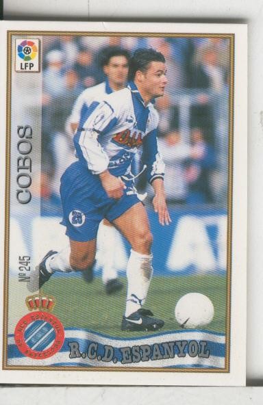 Cromos: Las Fichas de la liga 97-98: R.C.D.Espanyol numero 245: Cobos