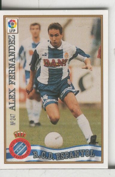Cromos: Las Fichas de la liga 97-98: R.C.D.Espanyol numero 247: Alex Fernandez