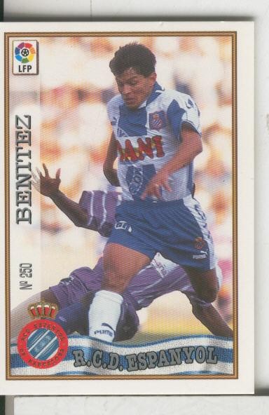 Cromos: Las Fichas de la liga 97-98: R.C.D.Espanyol numero 250: Benitez