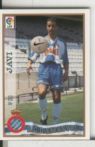 Cromos: Las Fichas de la liga 97-98: R.C.D.Espanyol numero 250: Javi