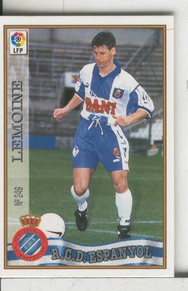 Cromos: Las Fichas de la liga 97-98: R.C.D.Espanyol numero 249: Lemoine