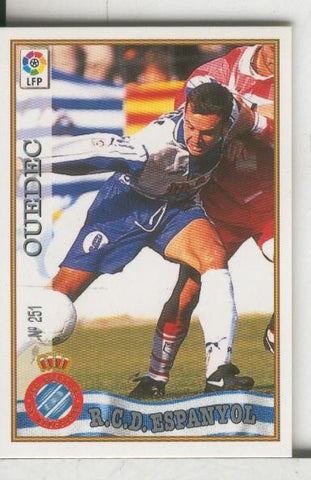 Cromos: Las Fichas de la liga 97-98: R.C.D.Espanyol numero 251: Quedec