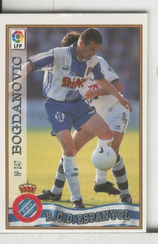 Cromos: Las Fichas de la liga 97-98: R.C.D.Espanyol numero 247: Bogdanovic