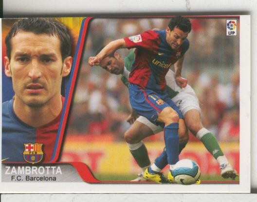 Cromos: Liga 2007-2008: F.C.Barcelona numero 027: Zambrotta